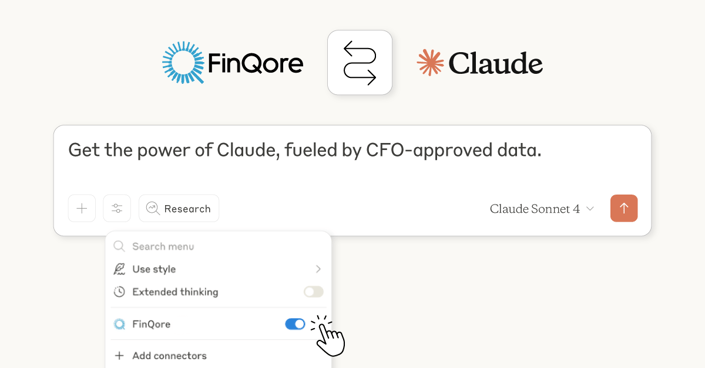 FinQore + Claude for CFOs