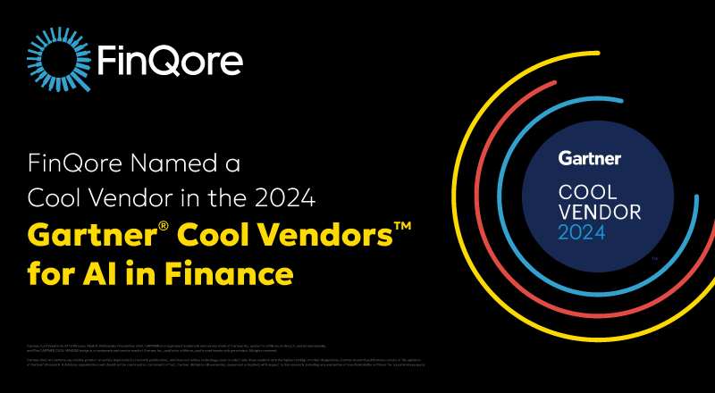 FinQore Recognized as a Cool Vendor in the 2024 Gartner® Cool Vendors™ in AI for Finance